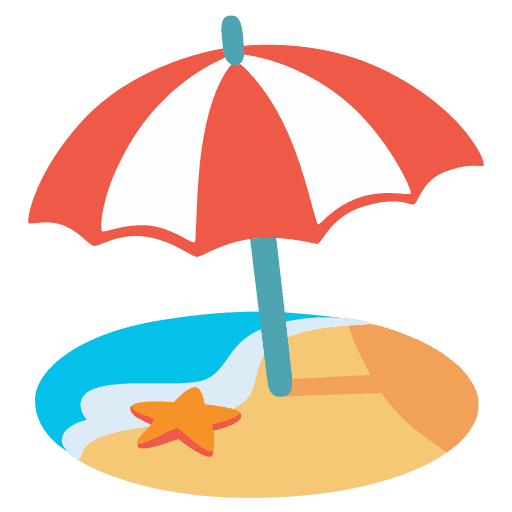 Pantai dengan Payung