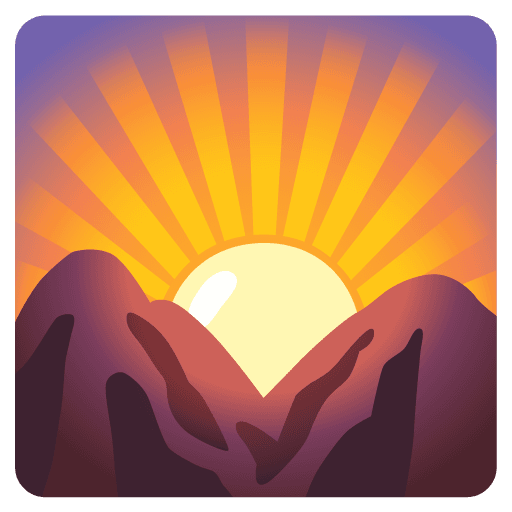 Sunrise Over Mountains