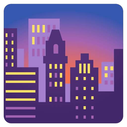 Cityscape At Dusk