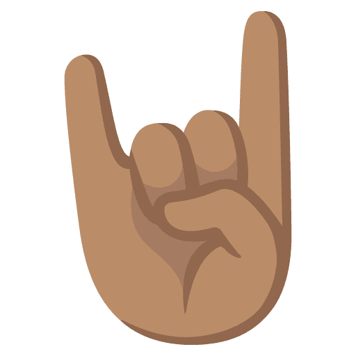 Sign of The Horns: Medium Skin Tone