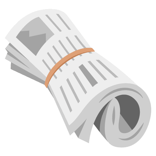 Rolled-up Newspaper