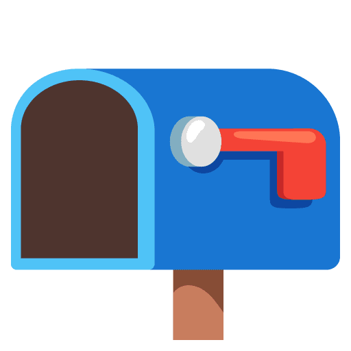 Open Mailbox with Lowered Flag