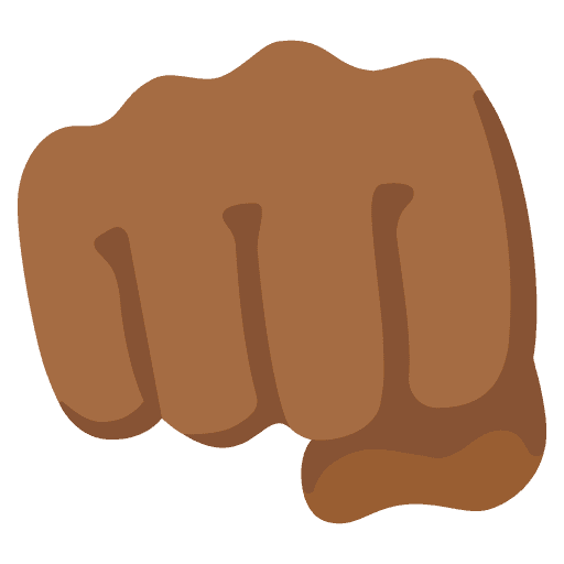 Oncoming Fist: Medium-dark Skin Tone