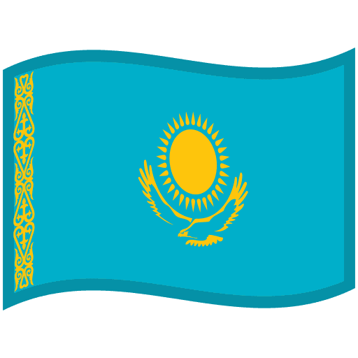 Flag: Kazakhstan