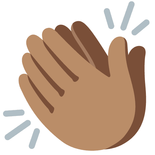 Clapping Hands: Medium Skin Tone