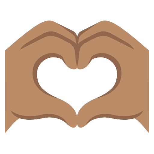 Heart Hands: Medium Skin Tone