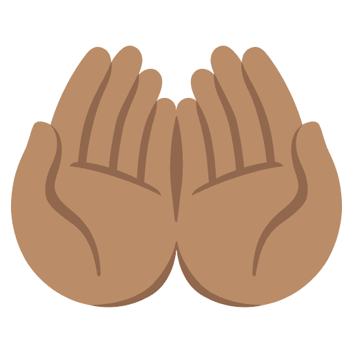 Palms Up Together: Medium Skin Tone