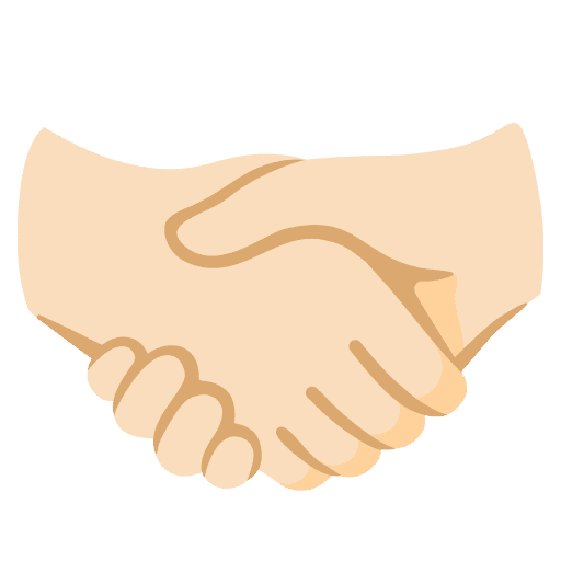 Handshake: Light Skin Tone