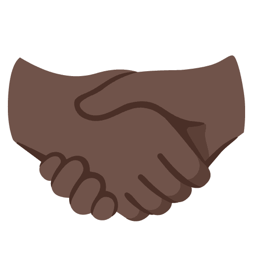 Handshake: Dark Skin Tone