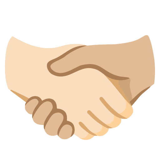 Handshake: Light Skin Tone, Medium-light Skin Tone