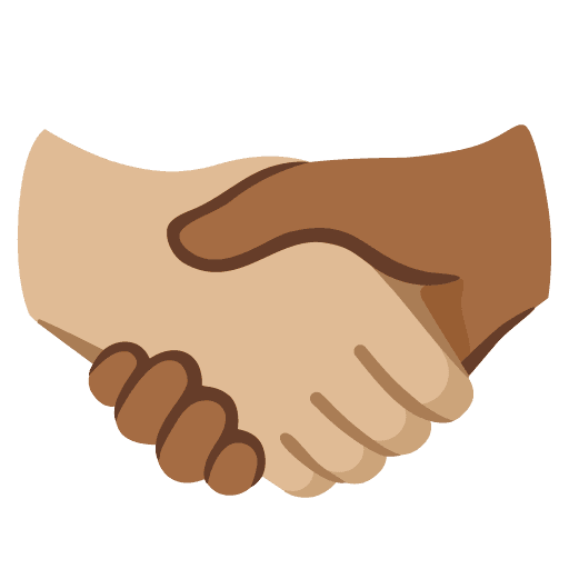 Handshake: Medium-light Skin Tone, Medium-dark Skin Tone