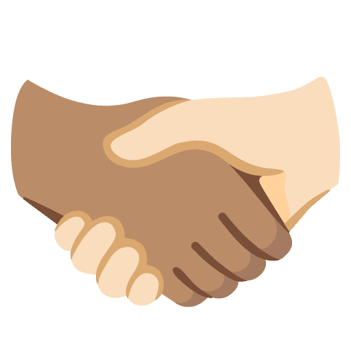 Handshake: Medium Skin Tone, Light Skin Tone