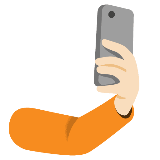 Tangan Selfie: Kulit Cerah