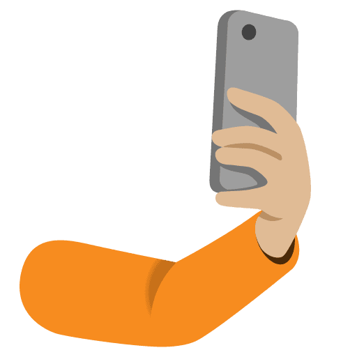 Tangan Selfie: Kulit Cerah-Sedang