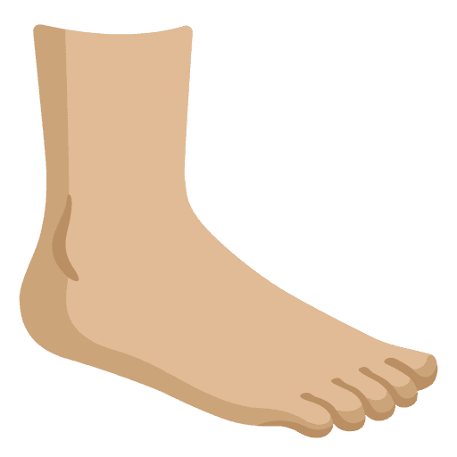 Foot: Medium-light Skin Tone