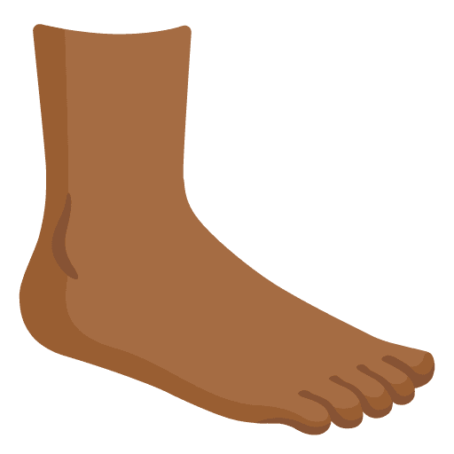 Foot: Medium-dark Skin Tone