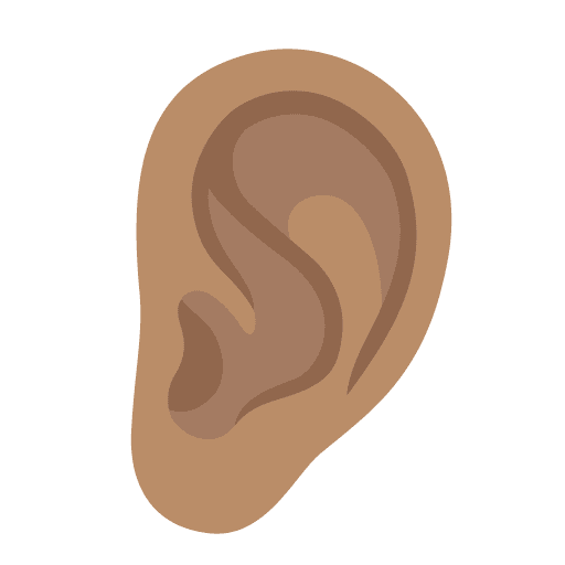 Ear: Medium Skin Tone