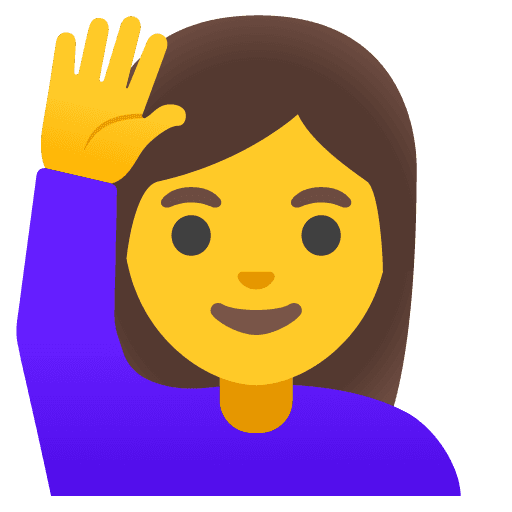 Woman Raising Hand