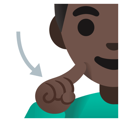 Deaf Man: Dark Skin Tone