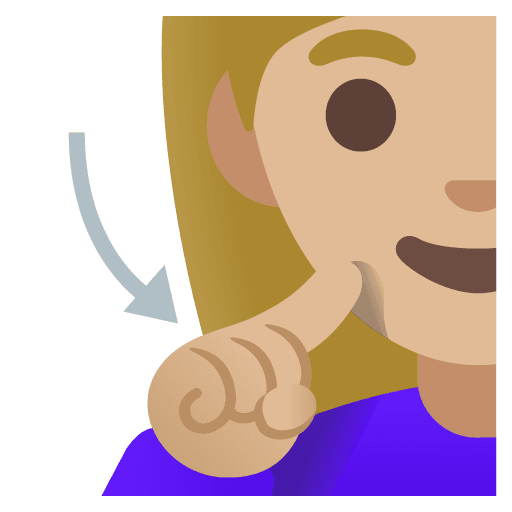 Deaf Woman: Medium-light Skin Tone