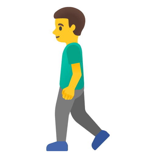 Pria Berjalan Kaki