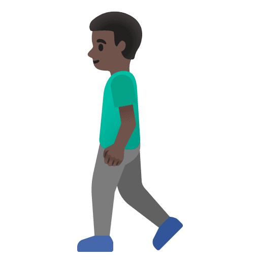 Pria Berjalan Kaki: Kulit Gelap