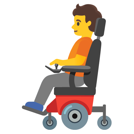 Person in Motorized Wheelchair