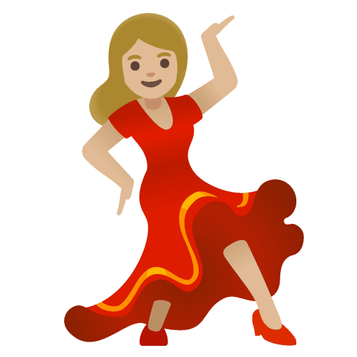 Woman Dancing: Medium-light Skin Tone