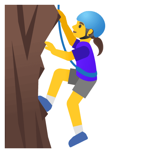 Woman Climbing
