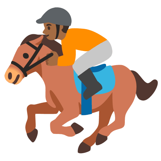 Horse Racing: Medium-dark Skin Tone