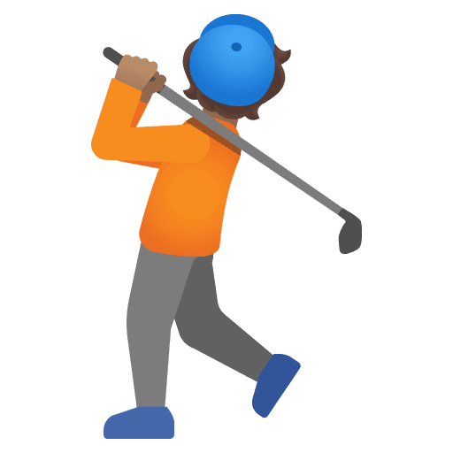 Orang Bermain Golf: Kulit Sedang