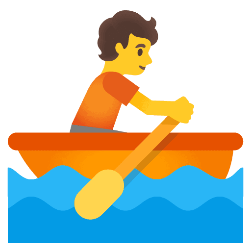 Person Rowing Boat