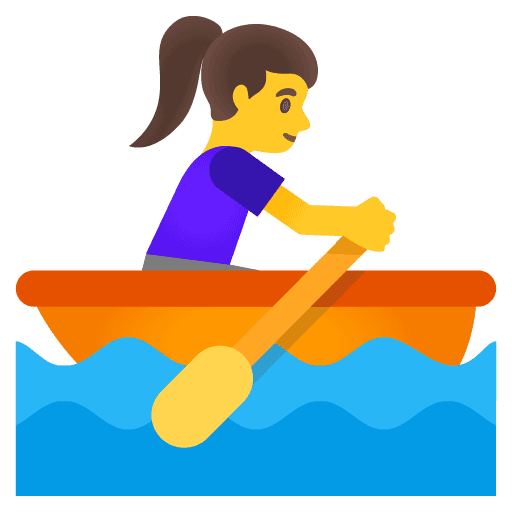 Woman Rowing Boat