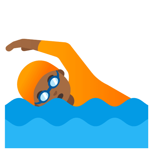Orang Berenang: Kulit Gelap-Sedang