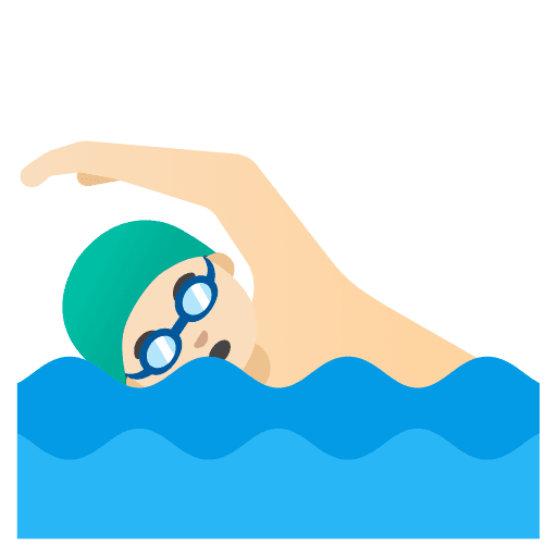 Pria Berenang: Kulit Cerah
