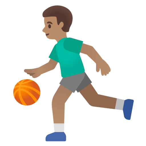 Man Bouncing Ball: Medium Skin Tone