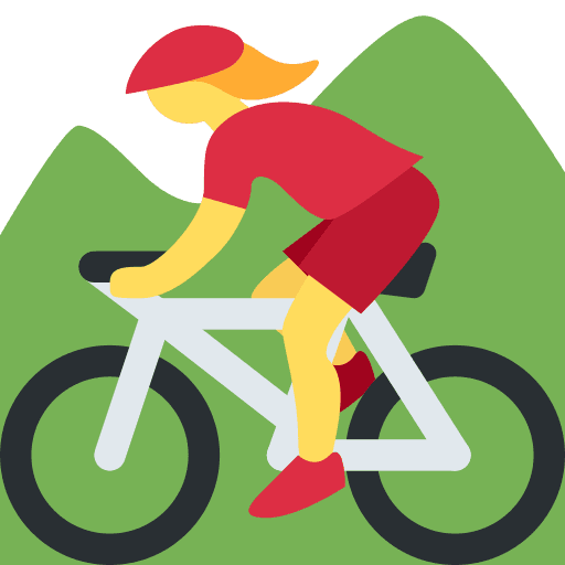 Woman Mountain Biking