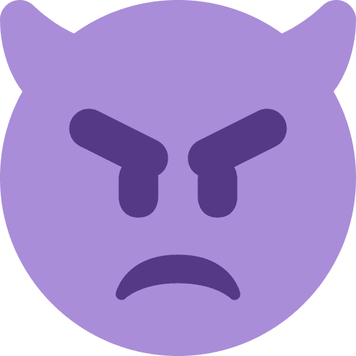 Angry Face with Horns