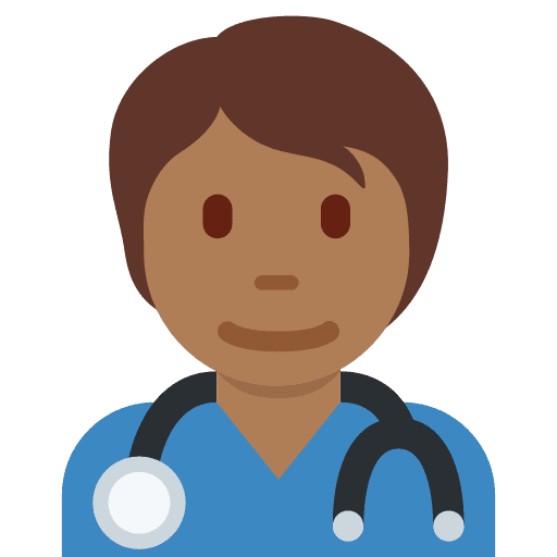 Health Worker: Medium-dark Skin Tone