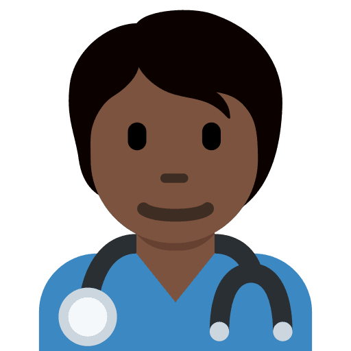 Health Worker: Dark Skin Tone