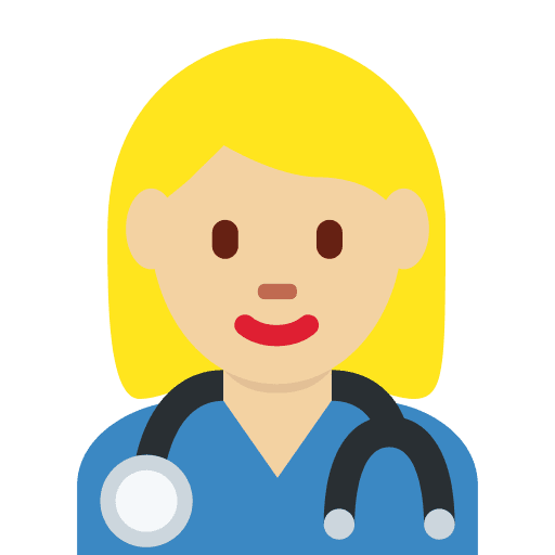 Woman Health Worker: Medium-light Skin Tone