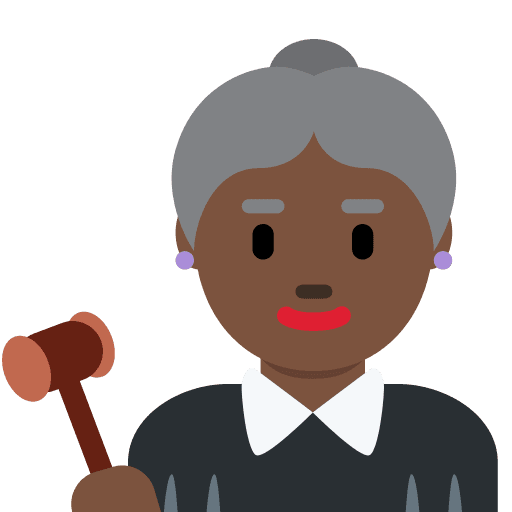 Woman Judge: Dark Skin Tone