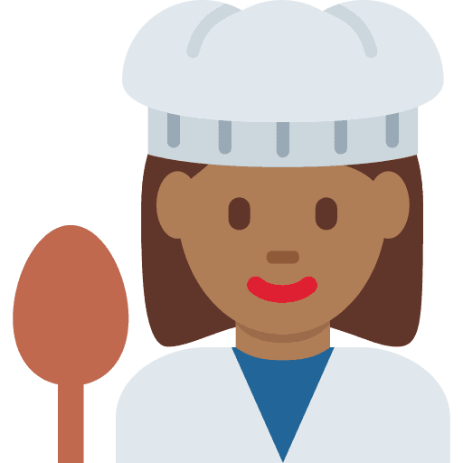 Woman Cook: Medium-dark Skin Tone