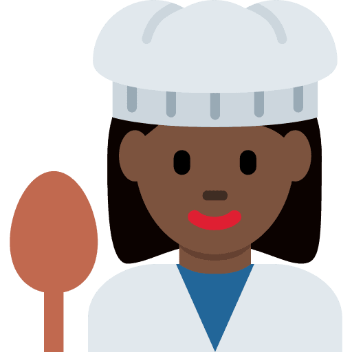 Woman Cook: Dark Skin Tone