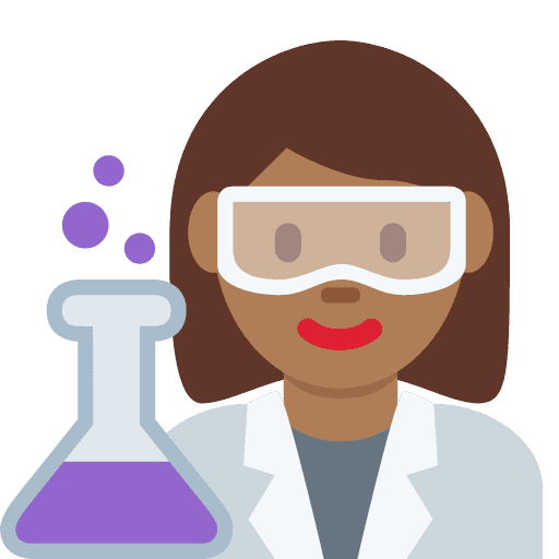 Woman Scientist: Medium-dark Skin Tone