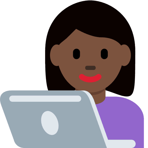 Woman Technologist: Dark Skin Tone