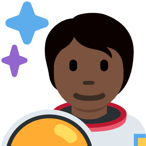 Astronaut: Dark Skin Tone