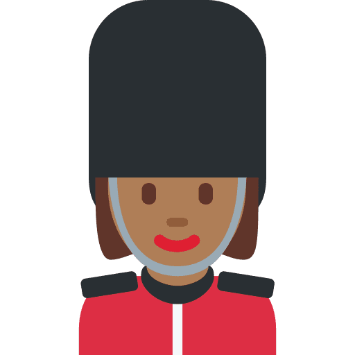 Woman Guard: Medium-dark Skin Tone