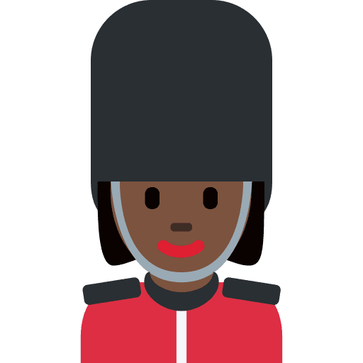 Woman Guard: Dark Skin Tone