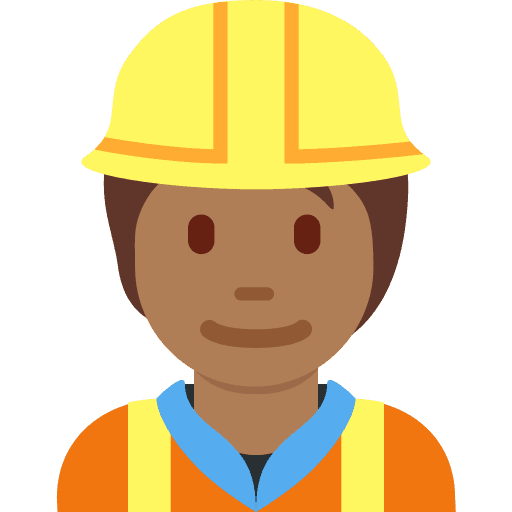 Construction Worker: Medium-dark Skin Tone